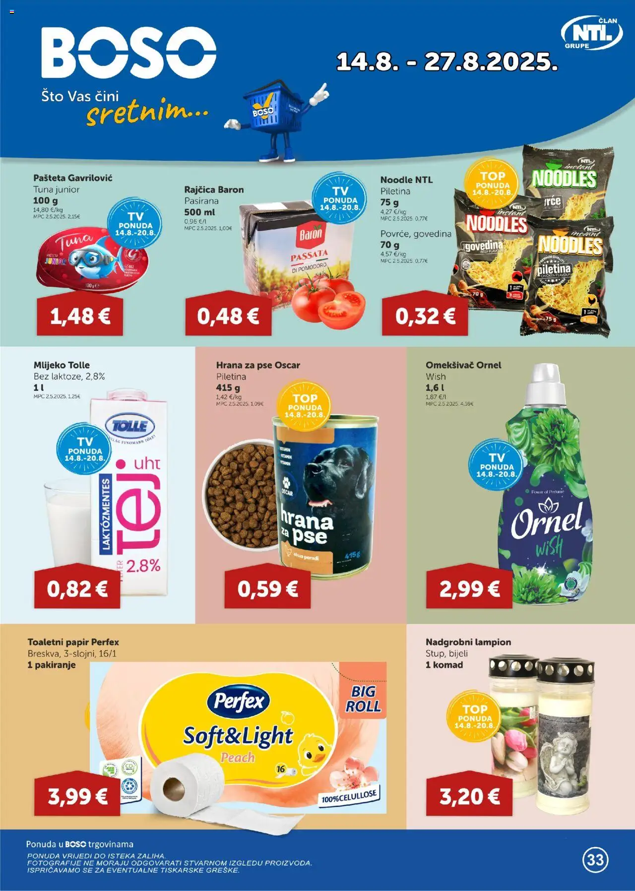Boso aktualni Katalog vrijedi od 14.08.2025 - tjedna akcija broj stranice 1