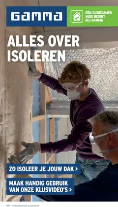 Voorbeeld van Isolatie gids van winkel GAMMA geldig vanaf 09/10/2024