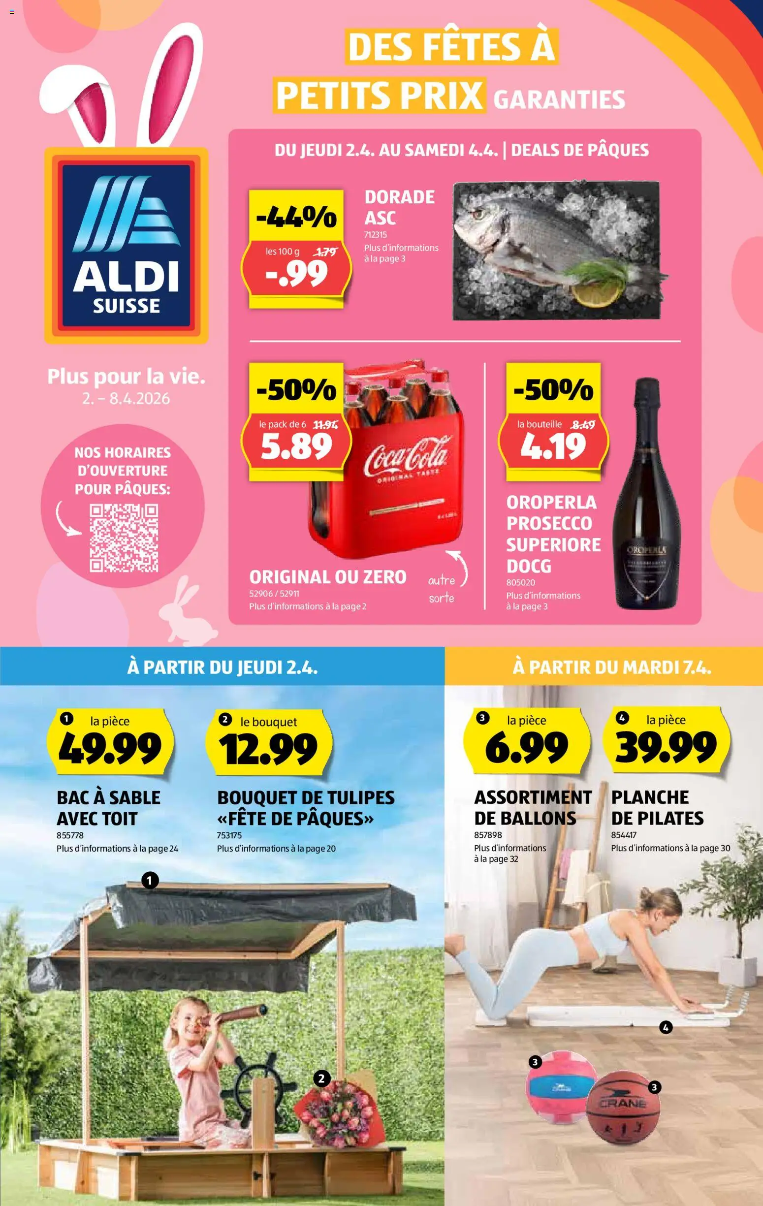 Vorschau des Merkblatts Aldi aktionen FR vom Shop Aldi gültig von 02.04.2026 bis 08.04.2026