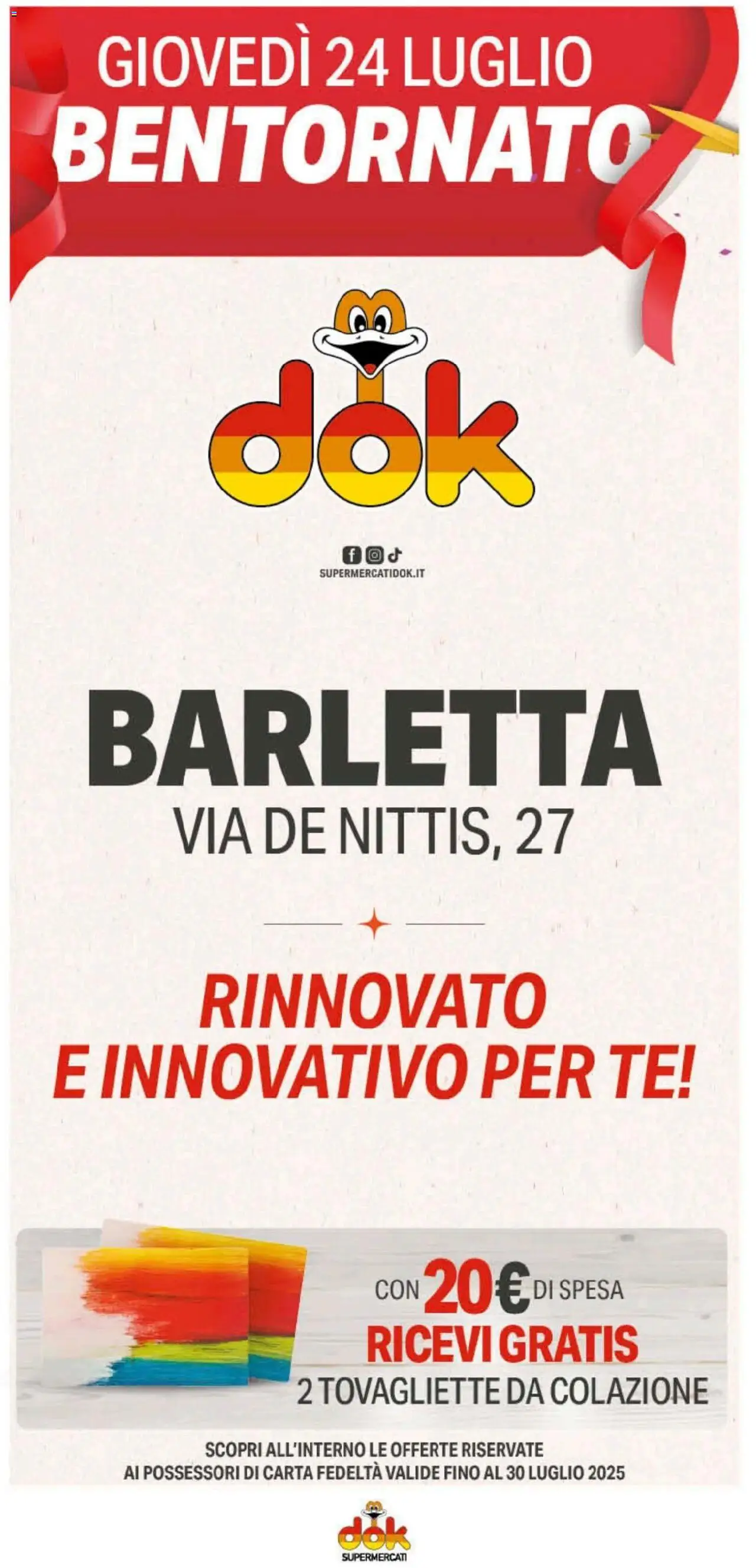 Volantino DOK valido da 24/07/2025 numero di pagina 1