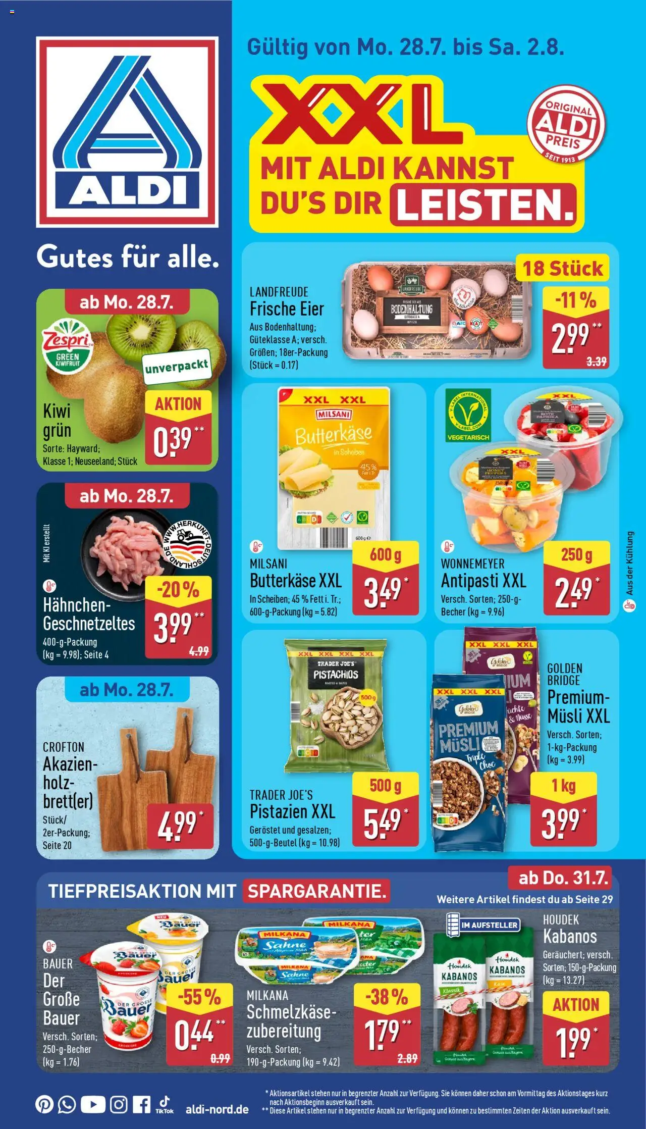 ALDI Prospekt ab 28.07.2025 zum Blättern: Prospekt