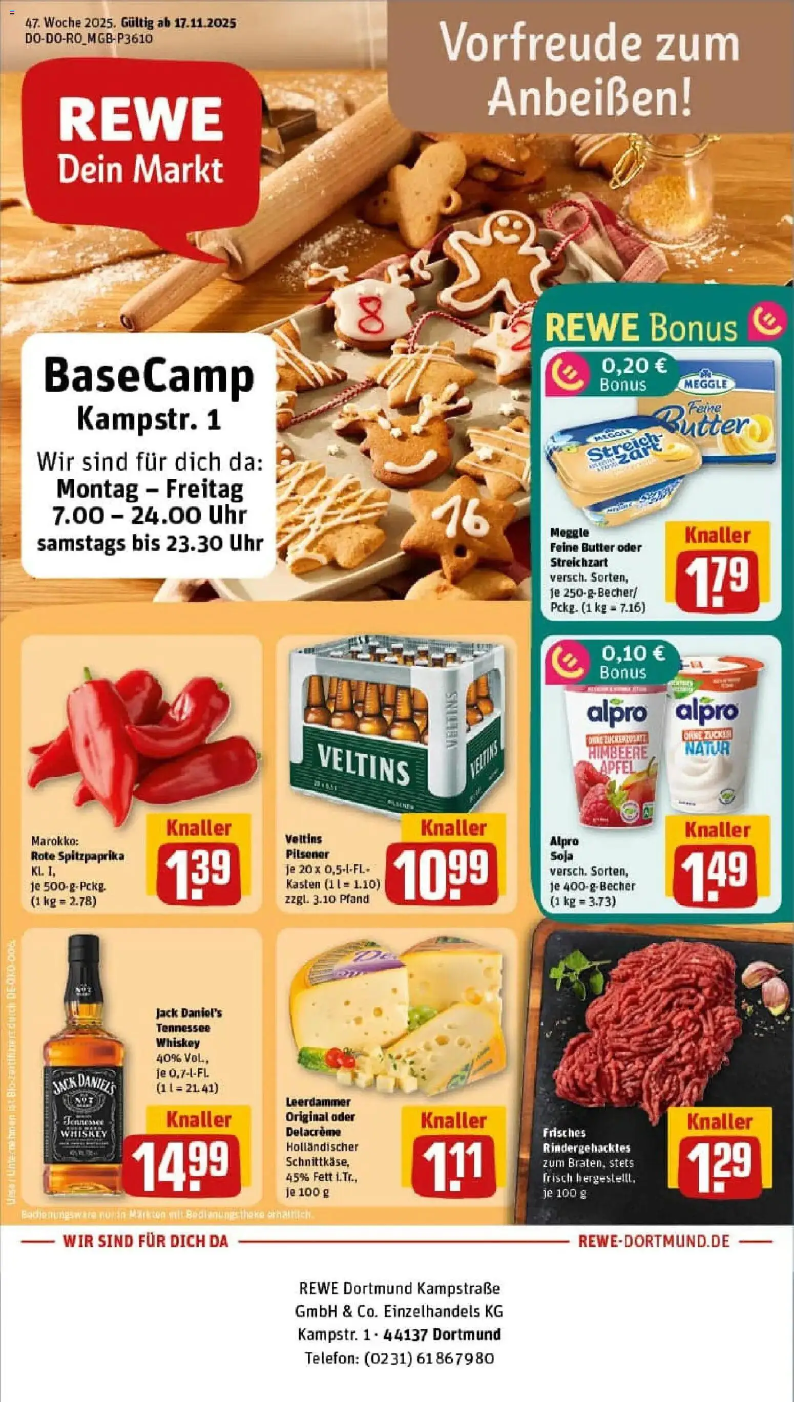 Vorschau von dem Prospekt des Geschäftes Rewe, gültig ab dem 17.11.2025