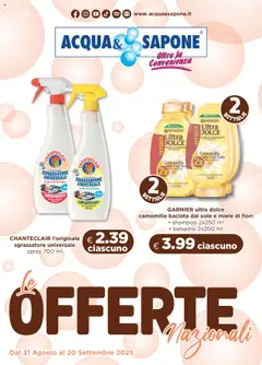 Anteprima dell'opuscolo Attuale volantino dal negozio Acqua e Sapone valido da 31/08/2025