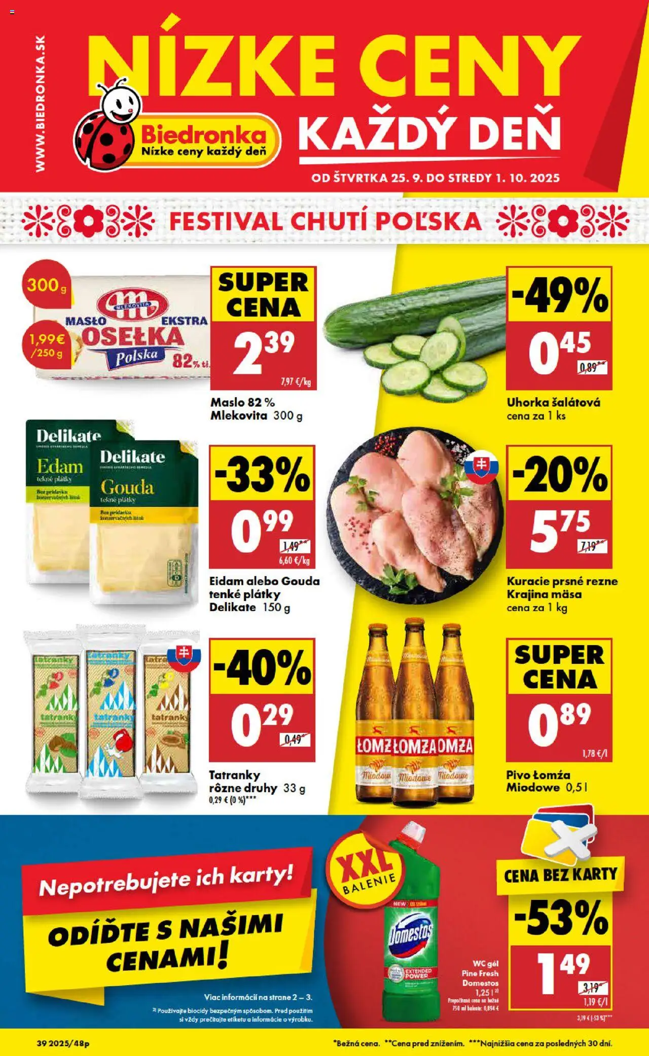 Biedronka Leták (25.09. - 01.10.2025) - Akčná ponuka