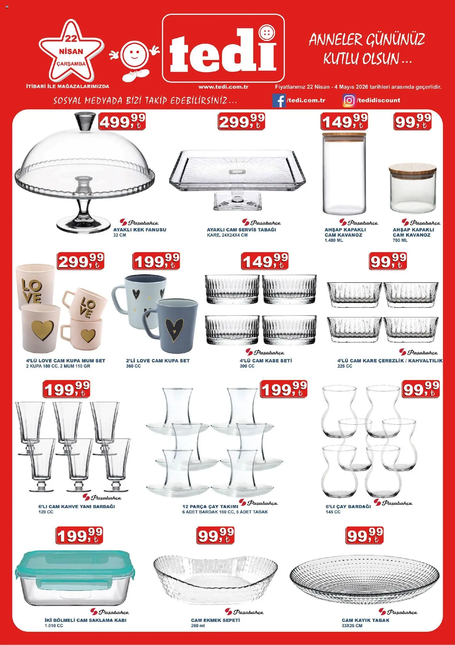 Tedi Tedi Katalog 22.04.2026 - Broşürünün önizlemesi