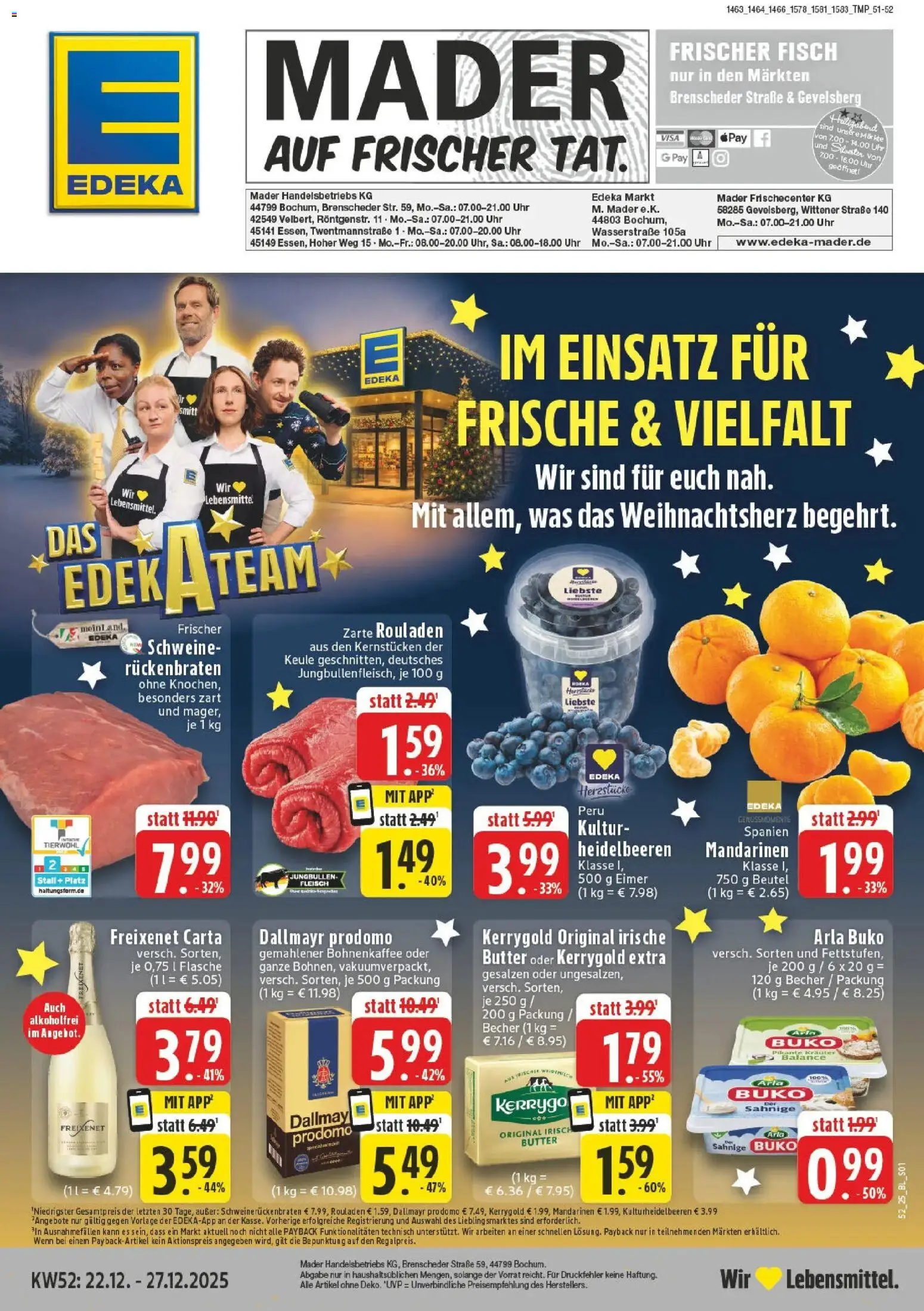 Vorschau von dem Prospekt des Geschäftes Edeka, gültig ab dem 21.12.2025