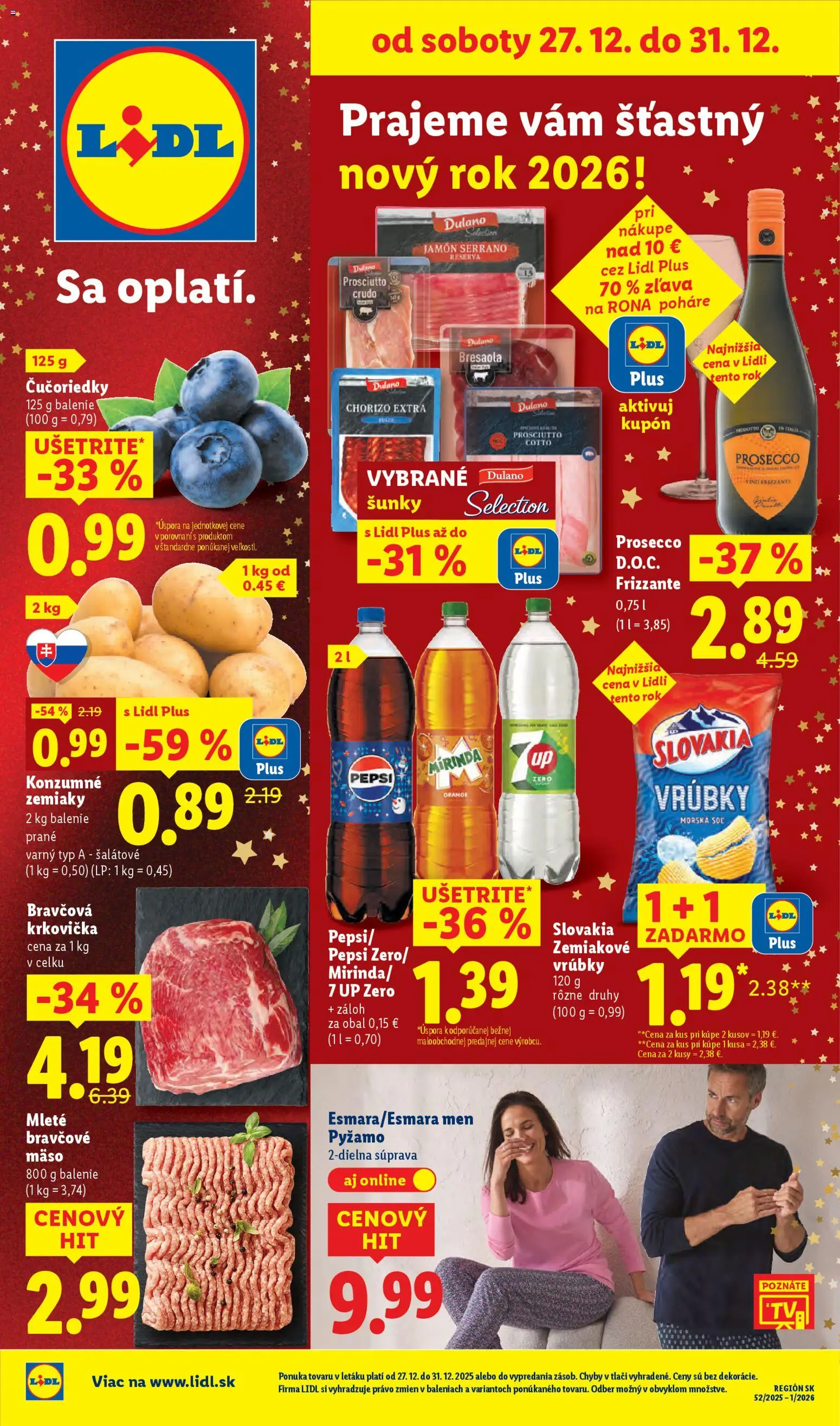 Náhľad Lidl letáku platného od 27.12.2025