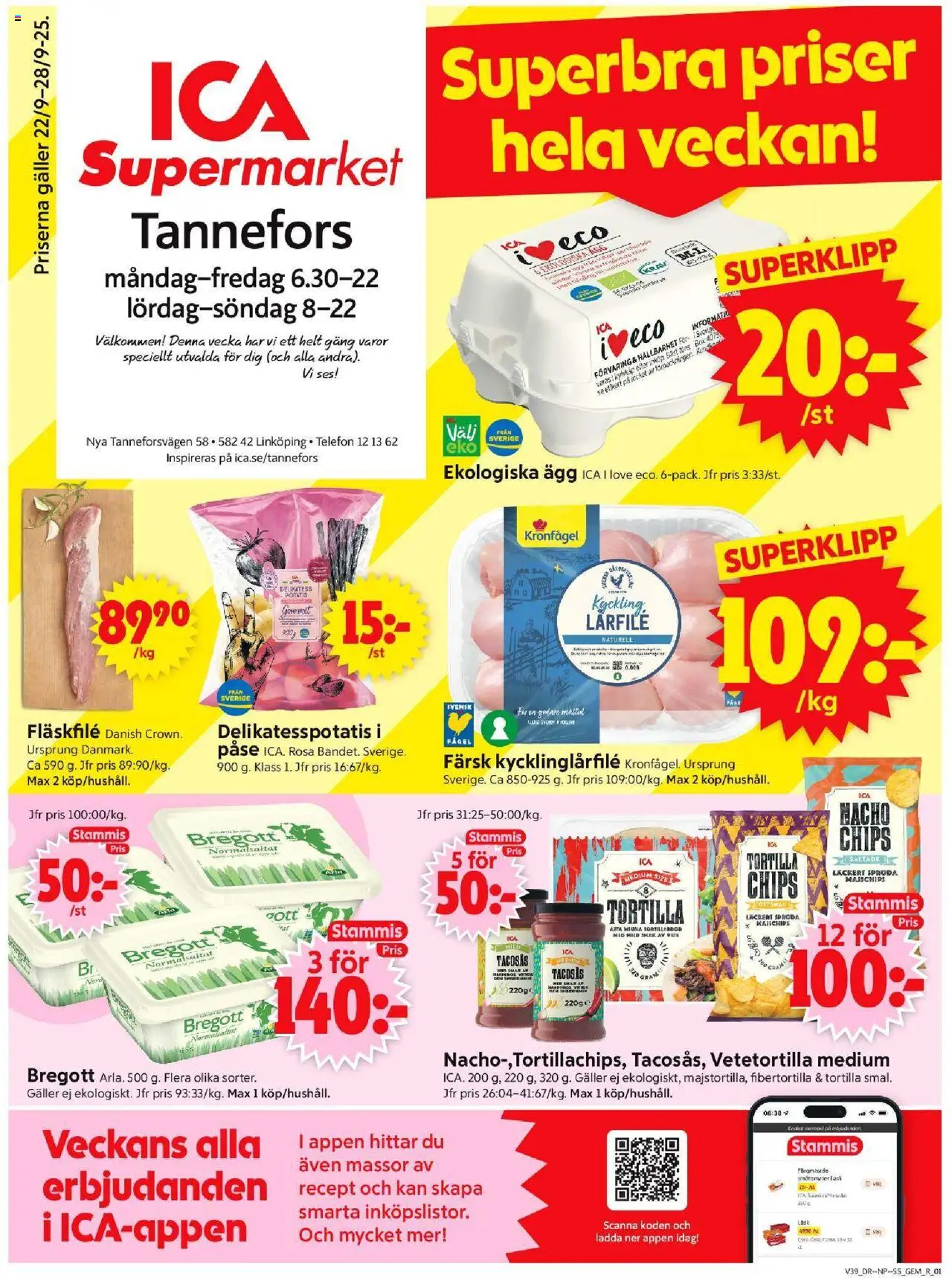 Linköping är giltig 22/09 2025 > Veckans Erbjudanden gäller från 22/09/2025 till 28/09/2025 sidnummer 1
