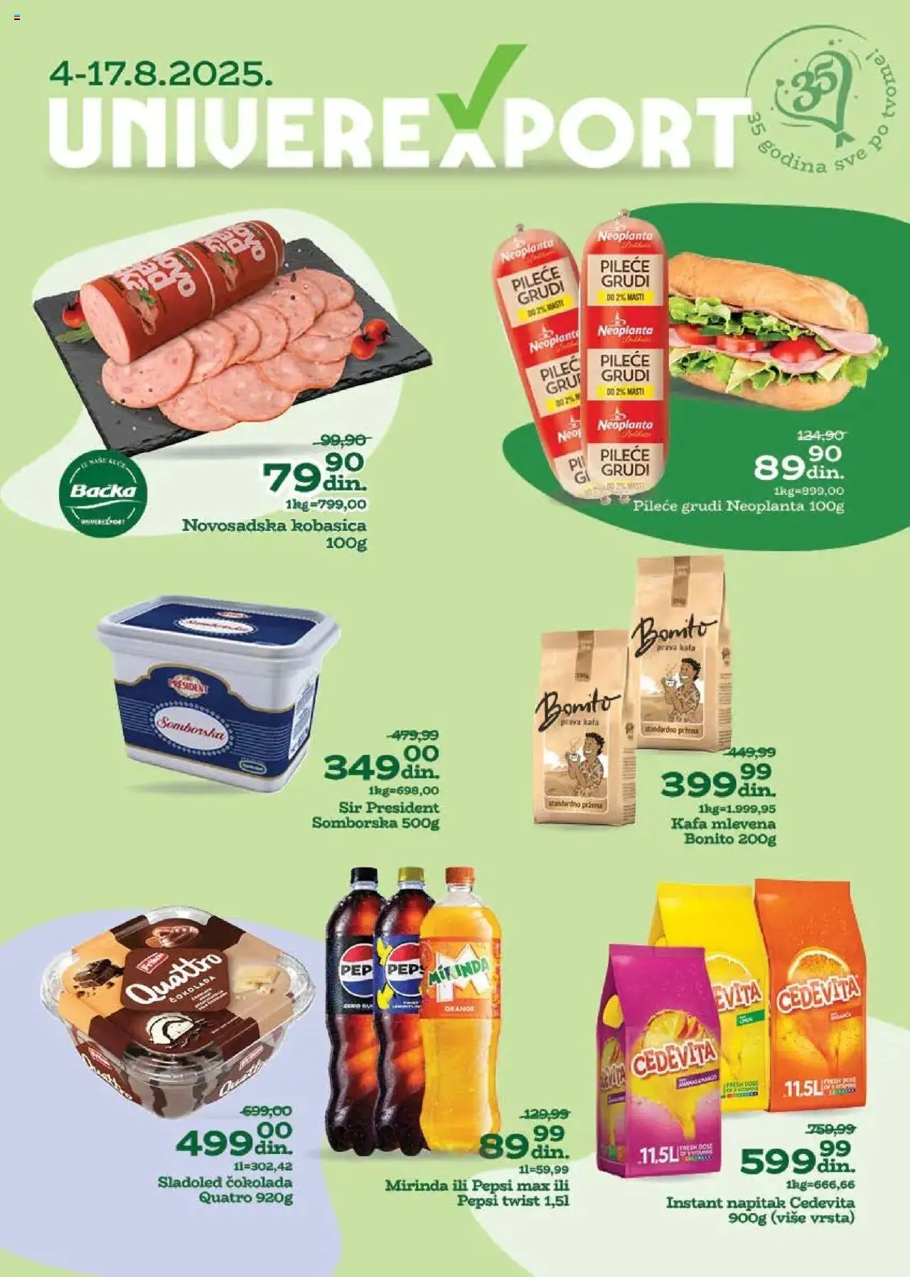 Univerexport katalog važi od 04.08.2025 - stranica 1