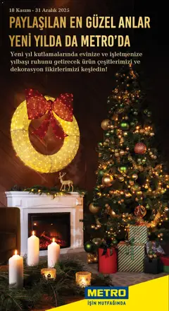Metro Yılbaşı Dekorasyon Kataloğu 18.11.2025 - Broşürünün önizlemesi
