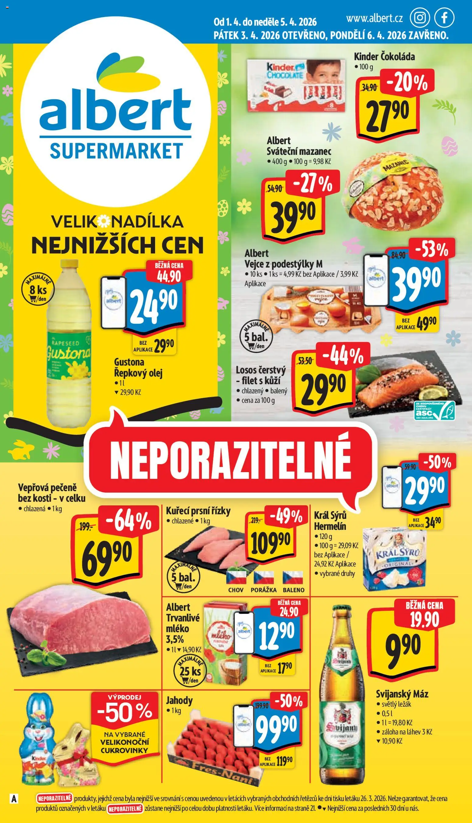 Náhled nabídky: Albert Albert leták - Supermarket platný od 01.04.2026