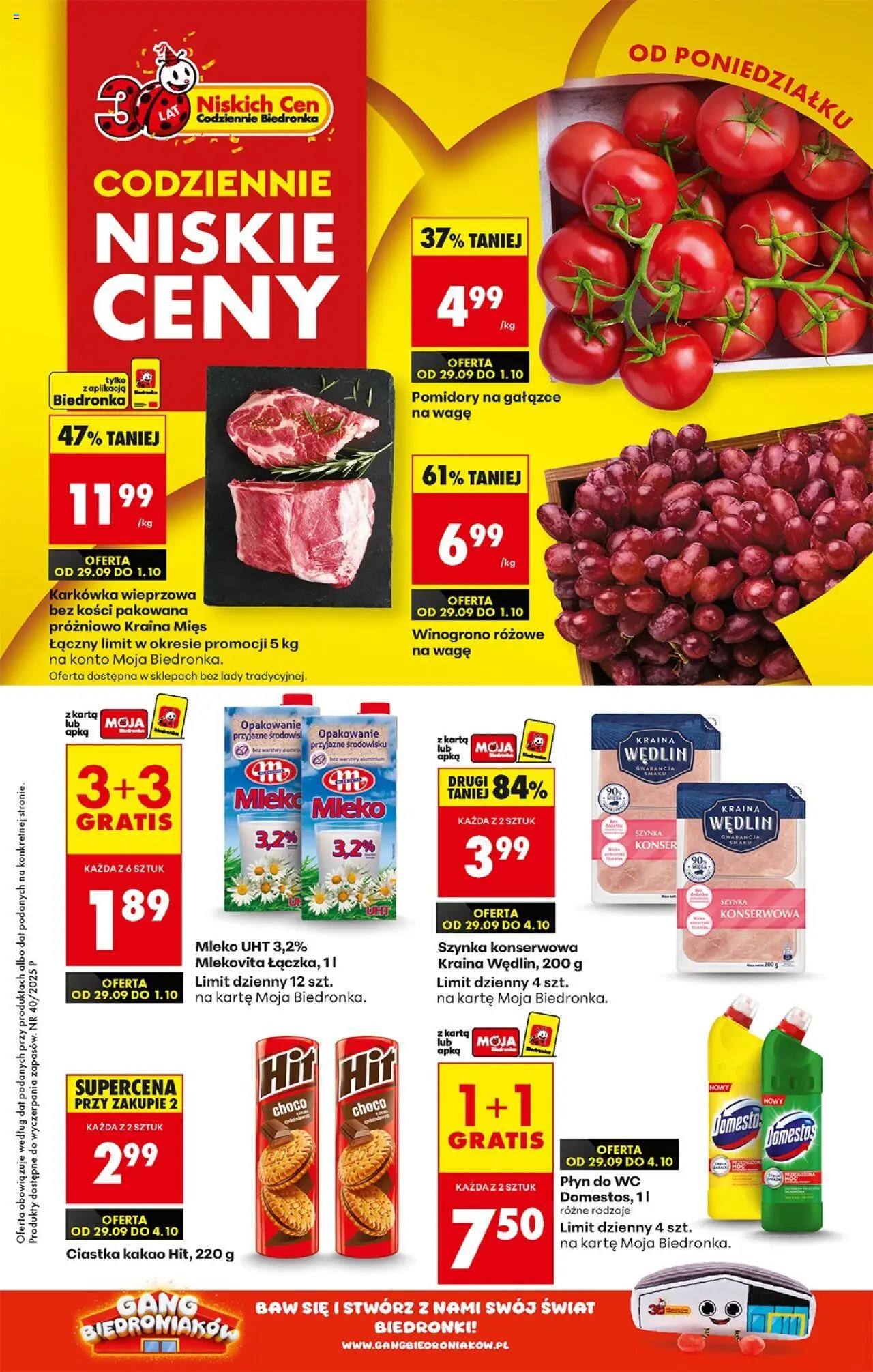 Biedronka gazetka promocyjna 29.09.2025 - "Nowa gazetka" - Numer strony 1