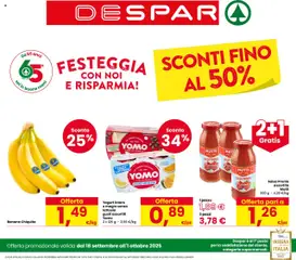 Anteprima dell'opuscolo Volantino Cinto Caomaggiore dal negozio Despar valido da 18/09/2025