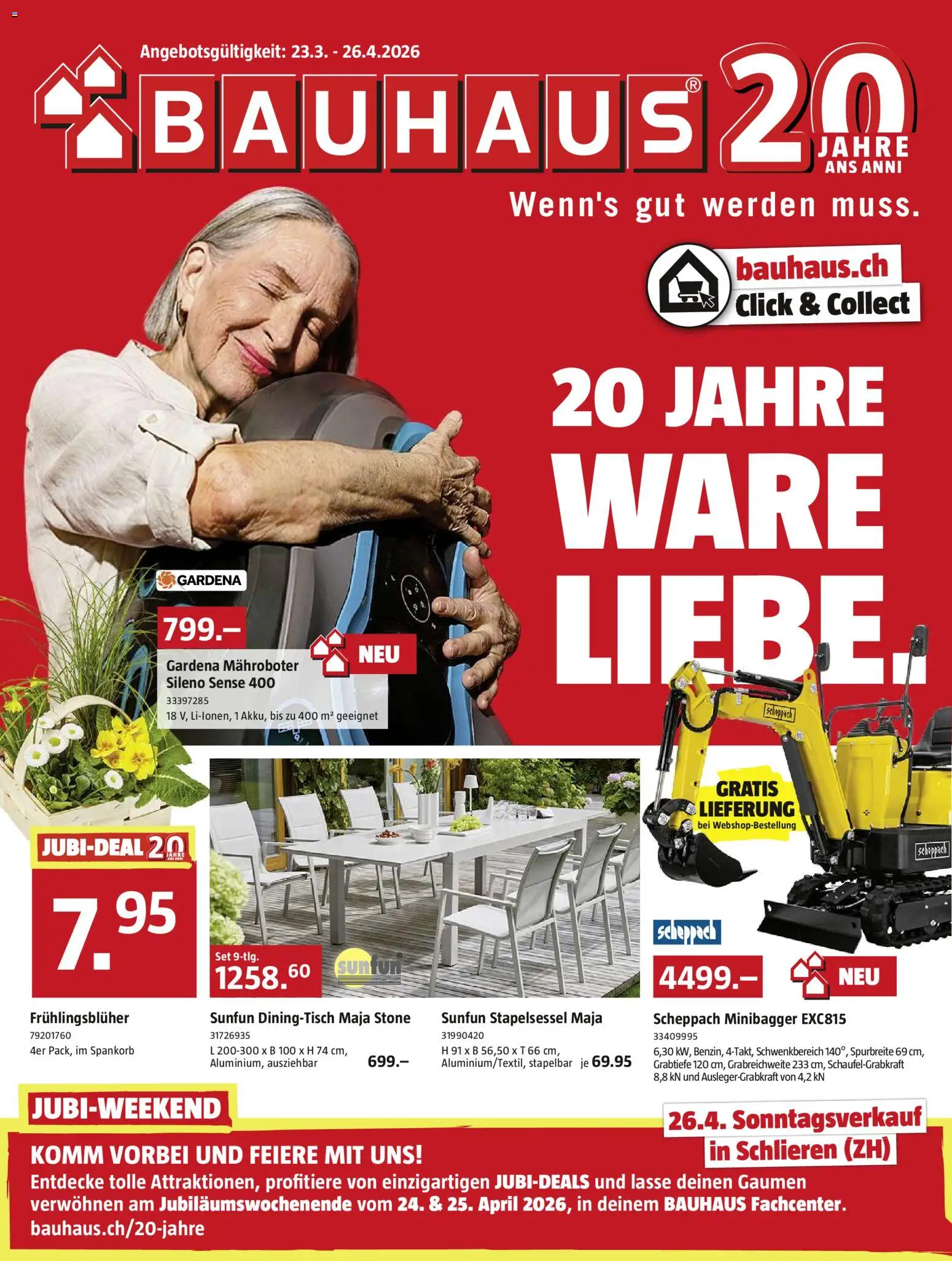 Vorschau des Merkblatts Bauhaus aktionen vom Shop Bauhaus gültig von 23.03.2026 bis 26.04.2026