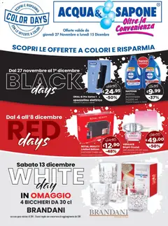 Anteprima dell'opuscolo Black Friday dal negozio Acqua e Sapone valido da 27/11/2025