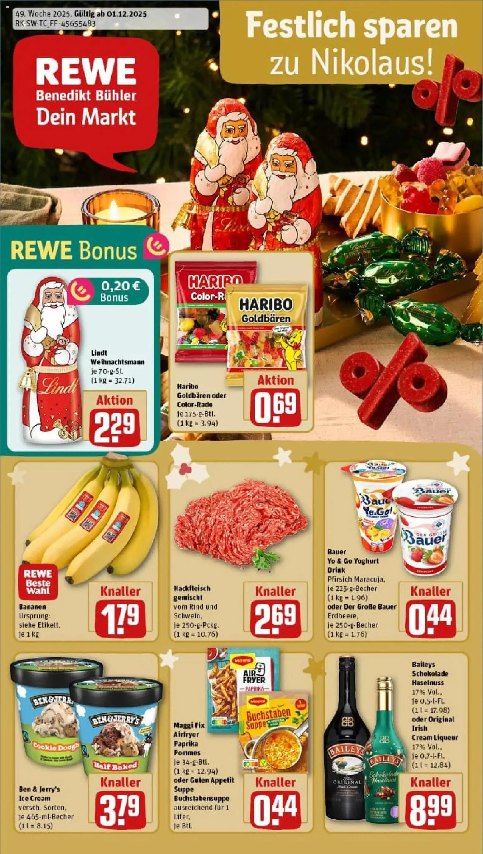 Vorschau von dem Prospekt des Geschäftes Rewe, gültig ab dem 01.12.2025