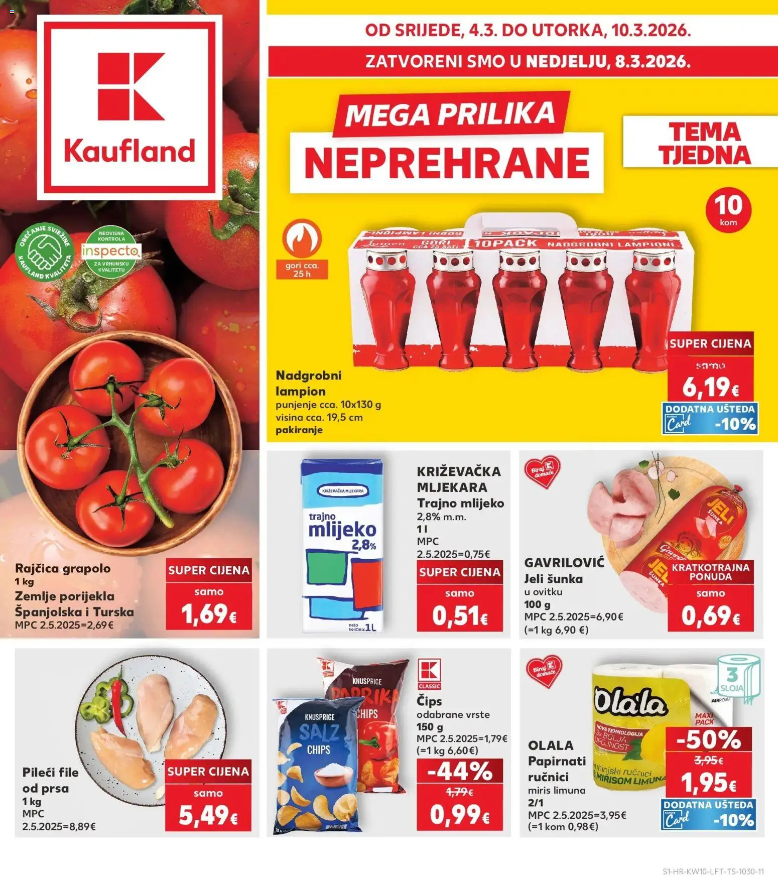 Pregled letka Kaufland katalog do 10.03.2026 trgovine Kaufland vrijedi od 04.03.2026