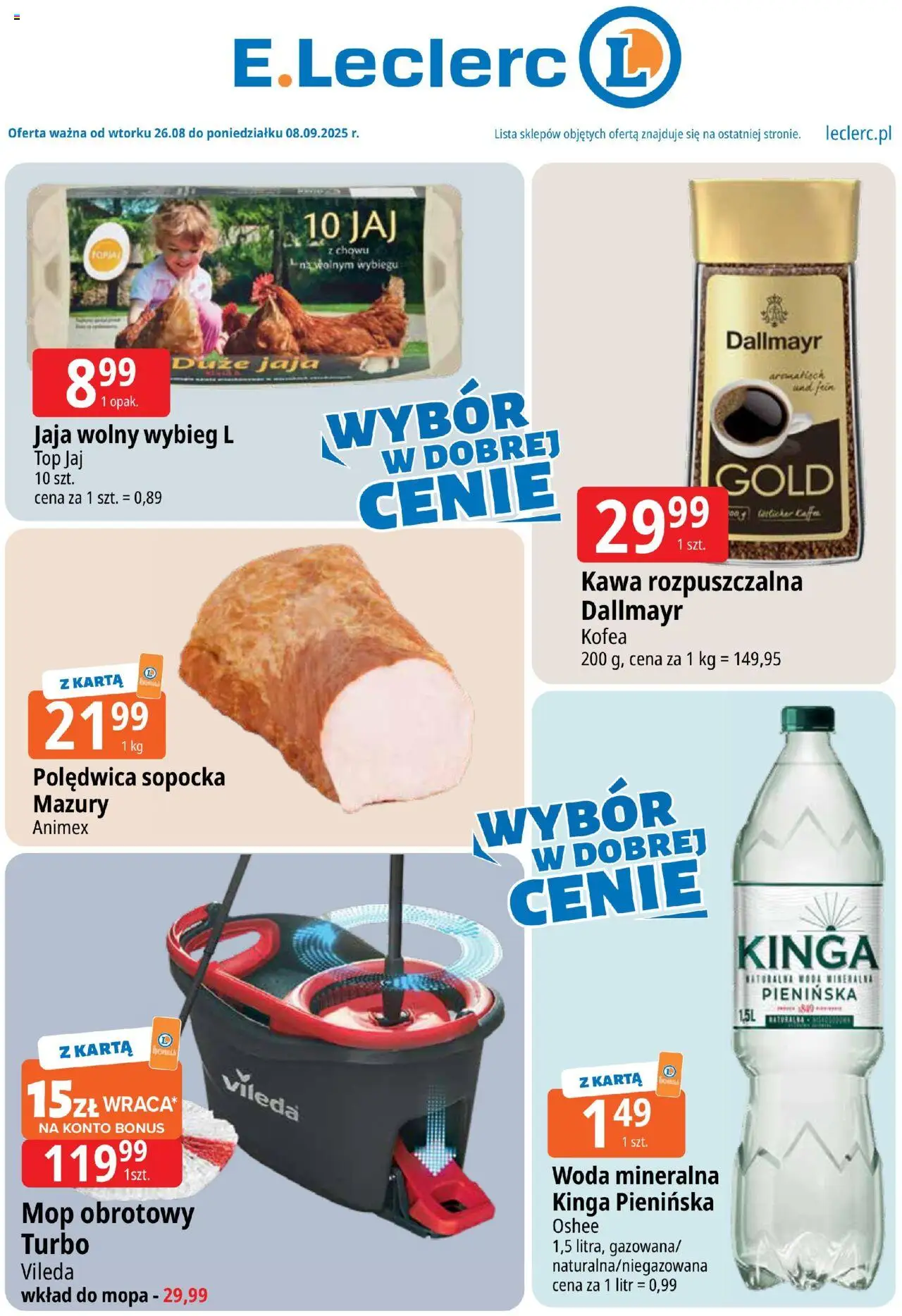 E.Leclerc Warszawa Jerozolimskie od 26.08.2025 - Nowa Gazetka - Numer strony 1