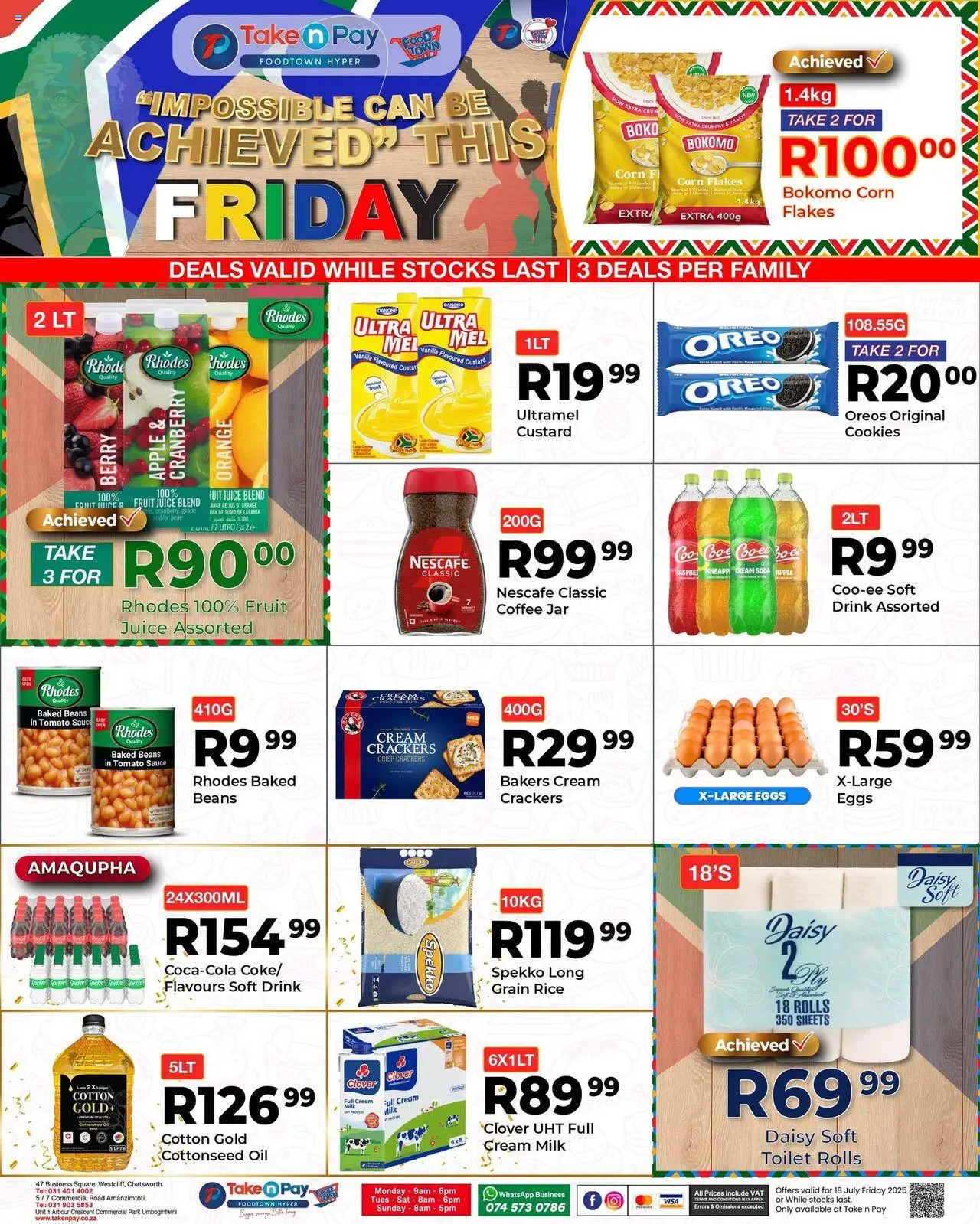Take n Pay Friday Specials from 18/07 - 18/07/2025 > Promotions