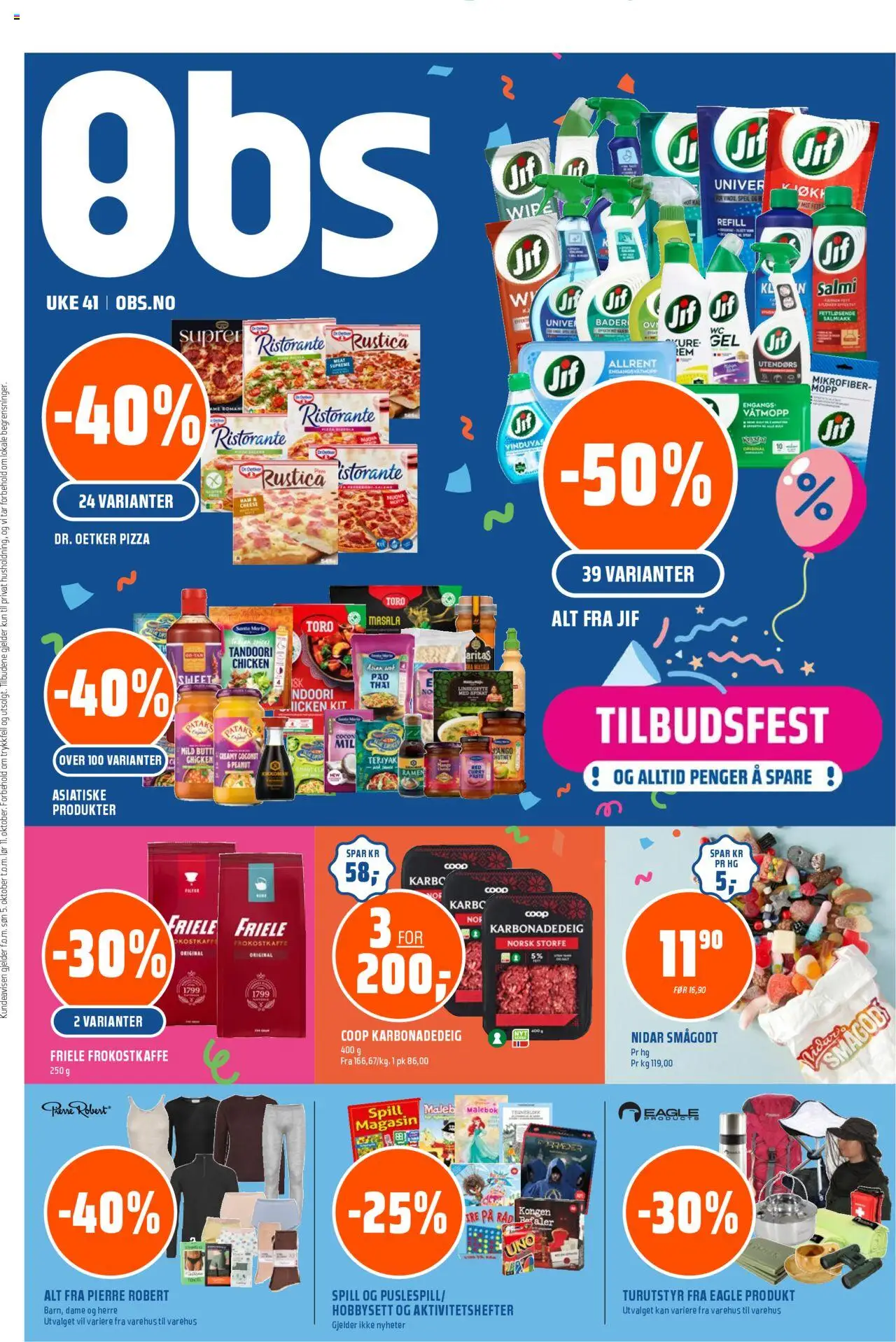 Kundeavis Coop Obs gyldig fra 06/10/2025 - Sidenummer 1
