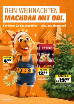 Vorschau von dem Prospekt des Geschäftes Obi, gültig ab dem 01.12.2025