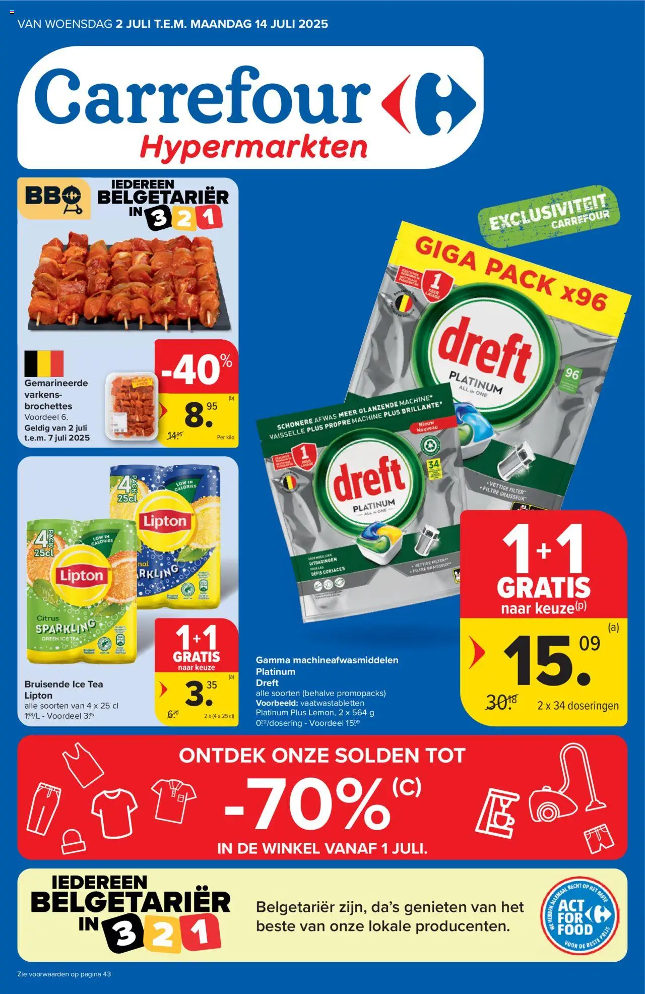 Carrefour shop Folder week 27 geldig vanaf 02/07/2025 - Paginanummer 1