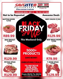 Preview of Saverite flyer valid from 26/11/2025 | Page: 1