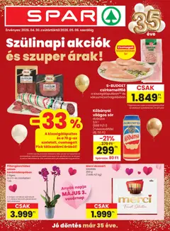 Spar - Spar akciós újság megtekintése, amely érvényes 2026.04.30.-től