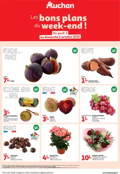 Voorbeeld van Les bons plans du week-end dans votre hyper ! van winkel Auchan geldig vanaf 02/10/2025