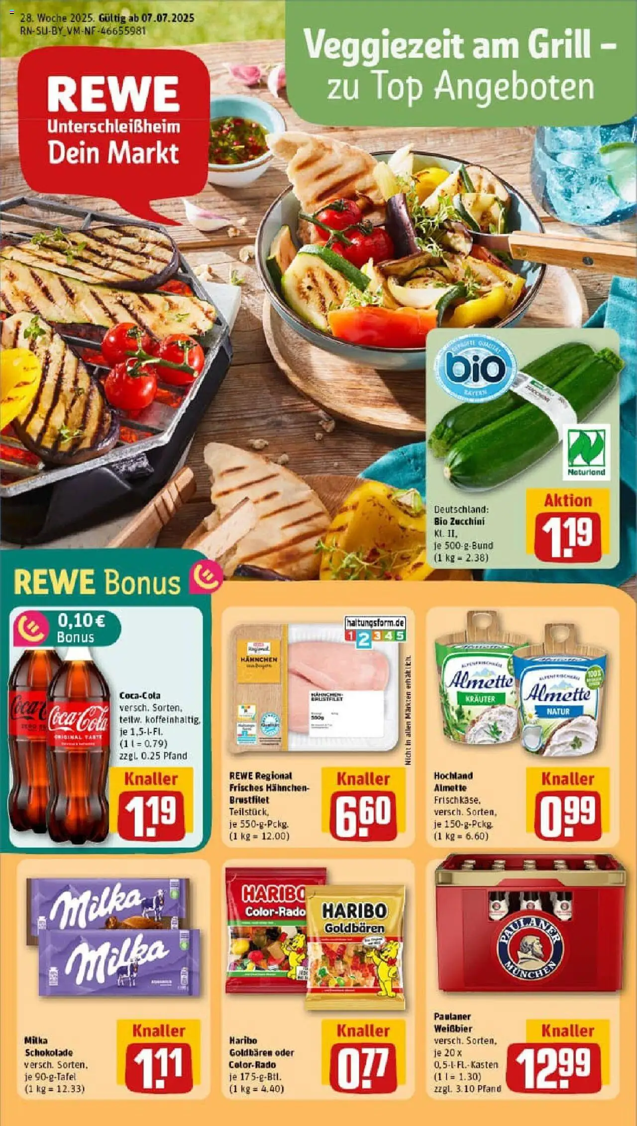 REWE Prospekt ab 06.07.2025 nächste Woche - Prospekt Unterschleißheim	