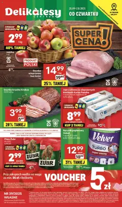 Pogląd gazetki "Sklepy Własne" ze sklepu Delikatesy Centrum ważnej od 25.09.2025