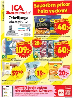 Förhandsgranska reklamblad Örkelljunga från butik ICA Supermarket gäller från 16/03/2026
