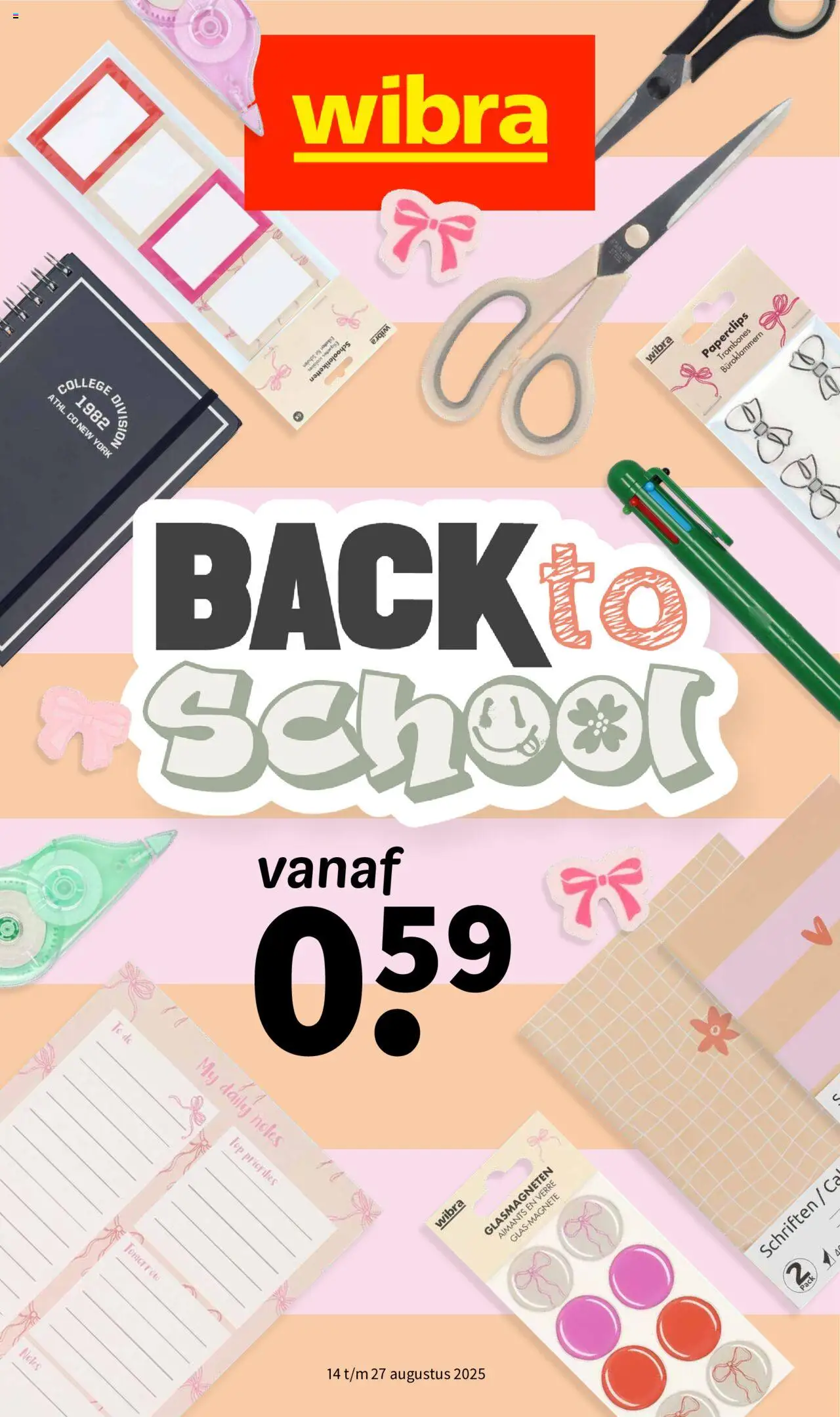 Wibra shop Back to School geldig vanaf 14-08-2025 - Paginanummer 1