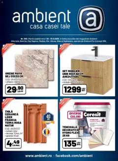 Previzualizarea de cataloage: Ambient Catalog nou valabil de la 01.10.2025