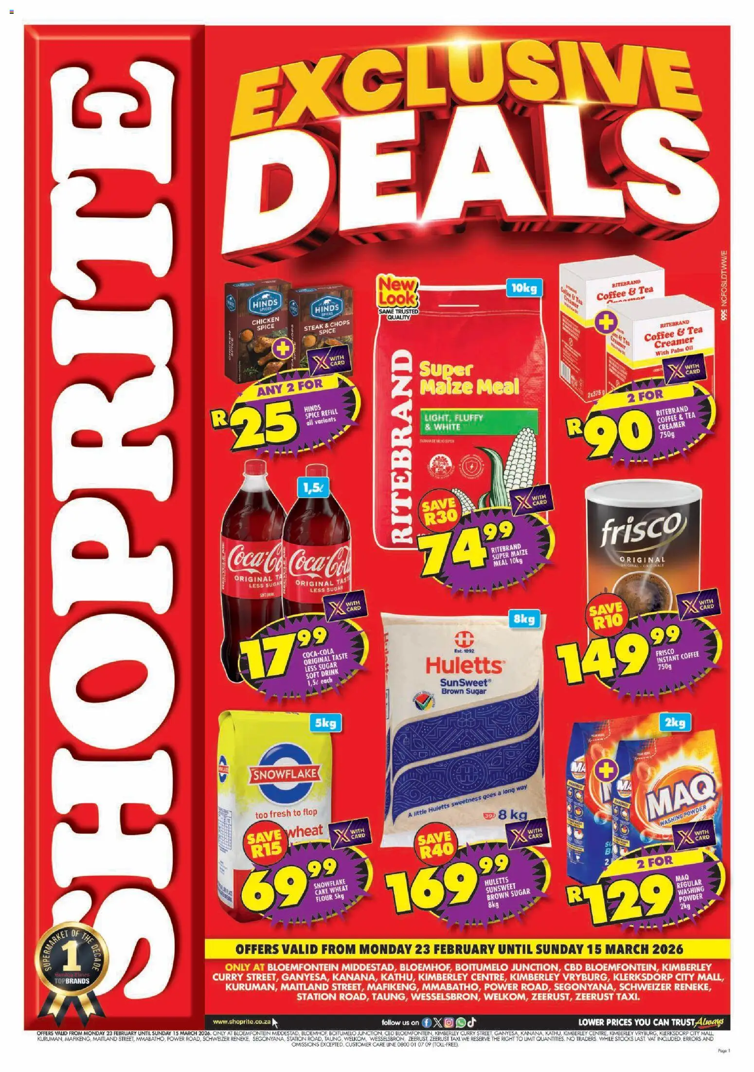 Preview of Shoprite flyer valid from 23/02/2026