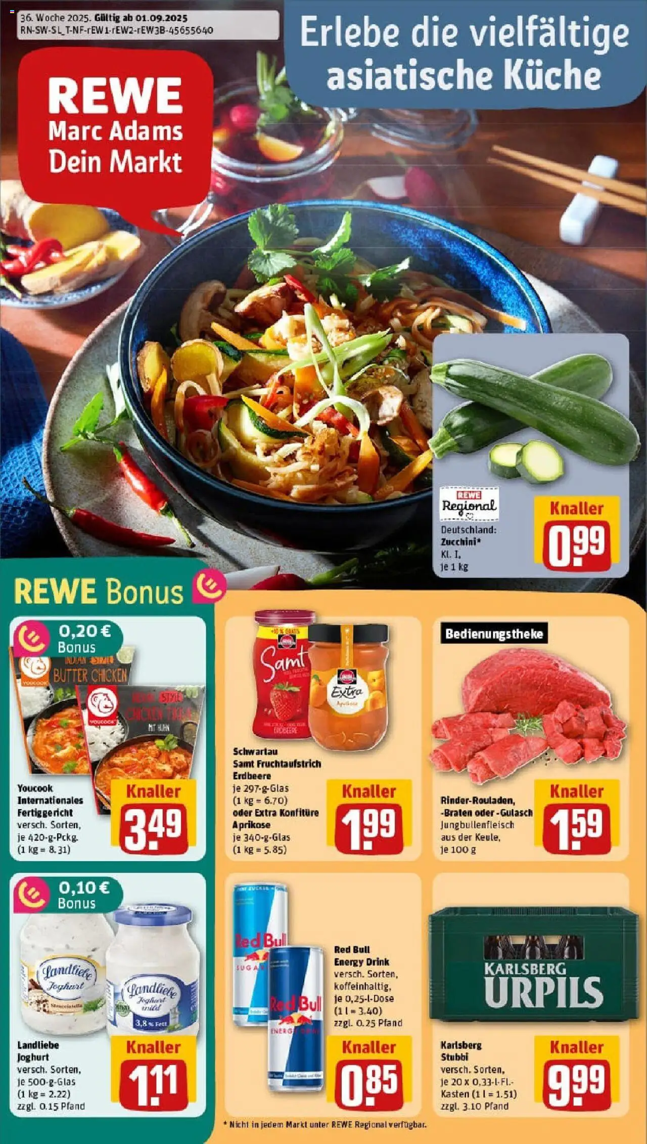 REWE Prospekt ab 01.09.2025 nächste Woche - Prospekt Weiskirchen	