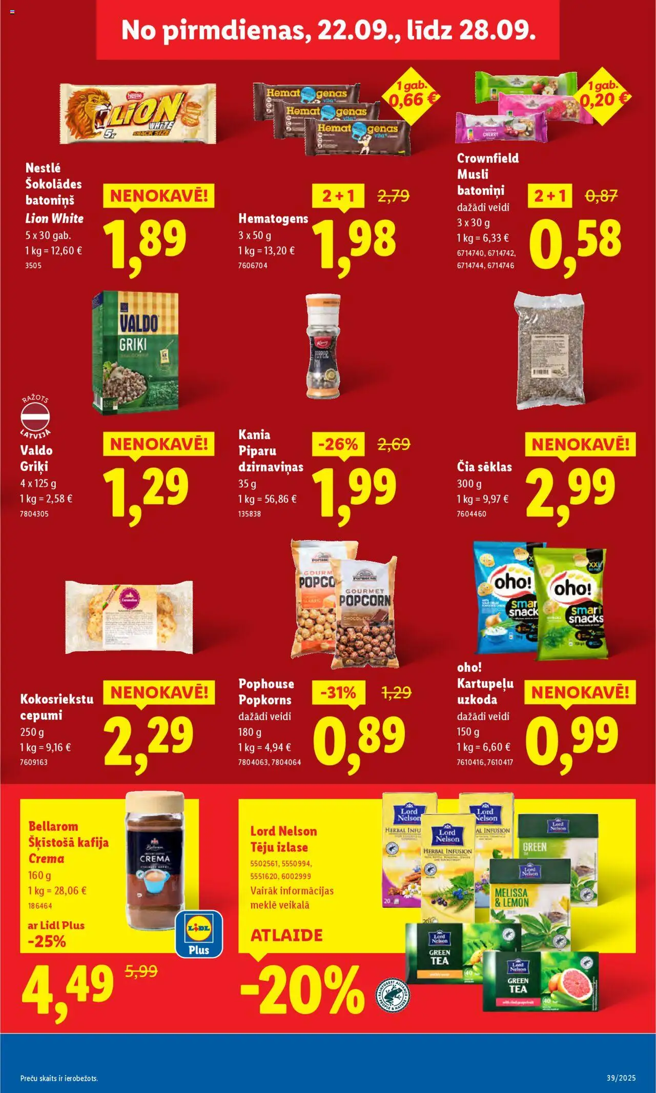 Skatīt Lidl akciju bukletu, derīgs no 2025.09.22