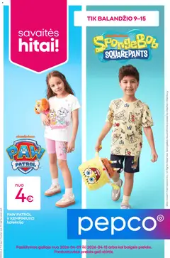 Pepco parduotuvės leidinio Pepco leidinys galiojančio nuo 2026.04.09 peržiūra