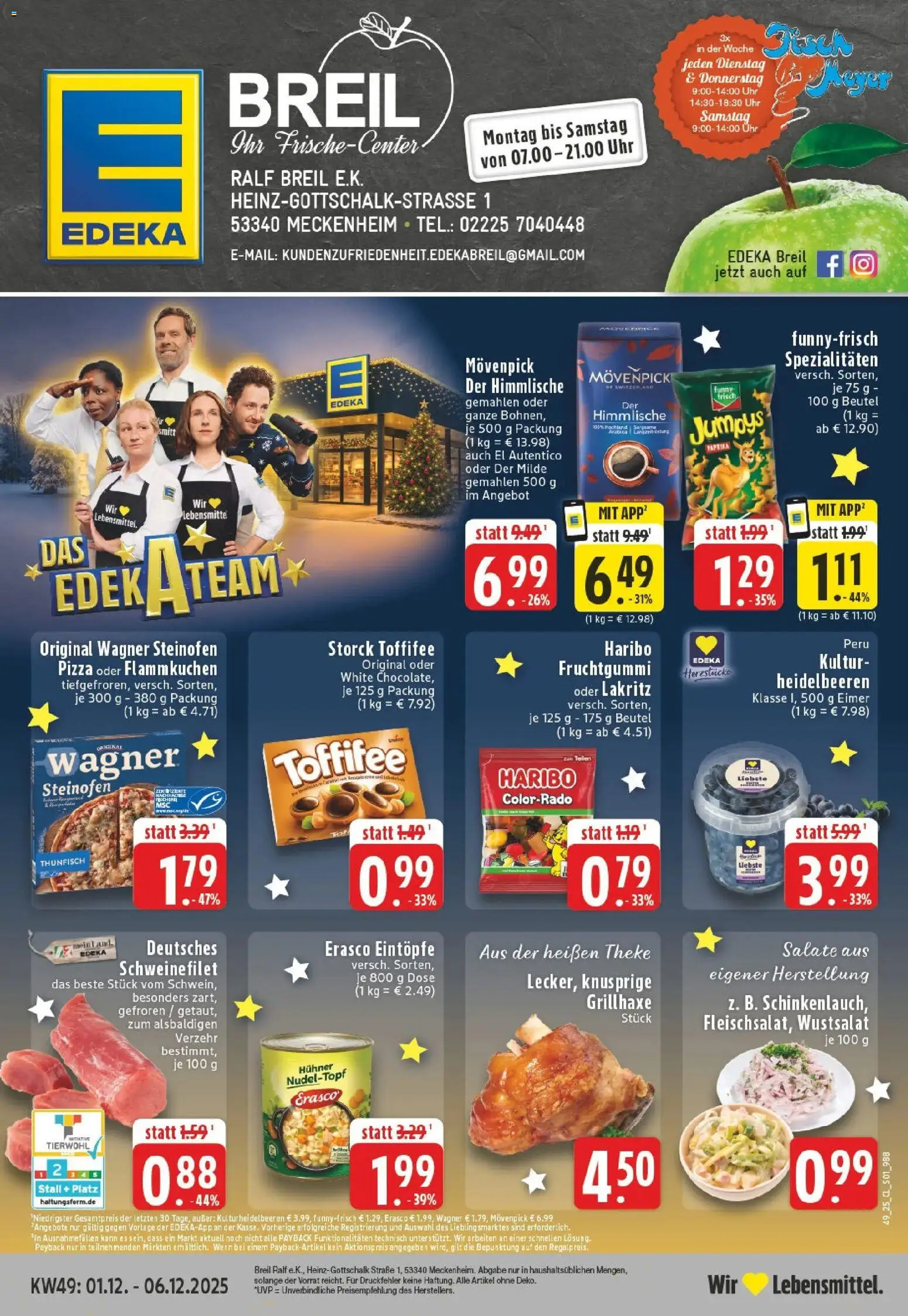Vorschau von dem Prospekt des Geschäftes Edeka, gültig ab dem 01.12.2025
