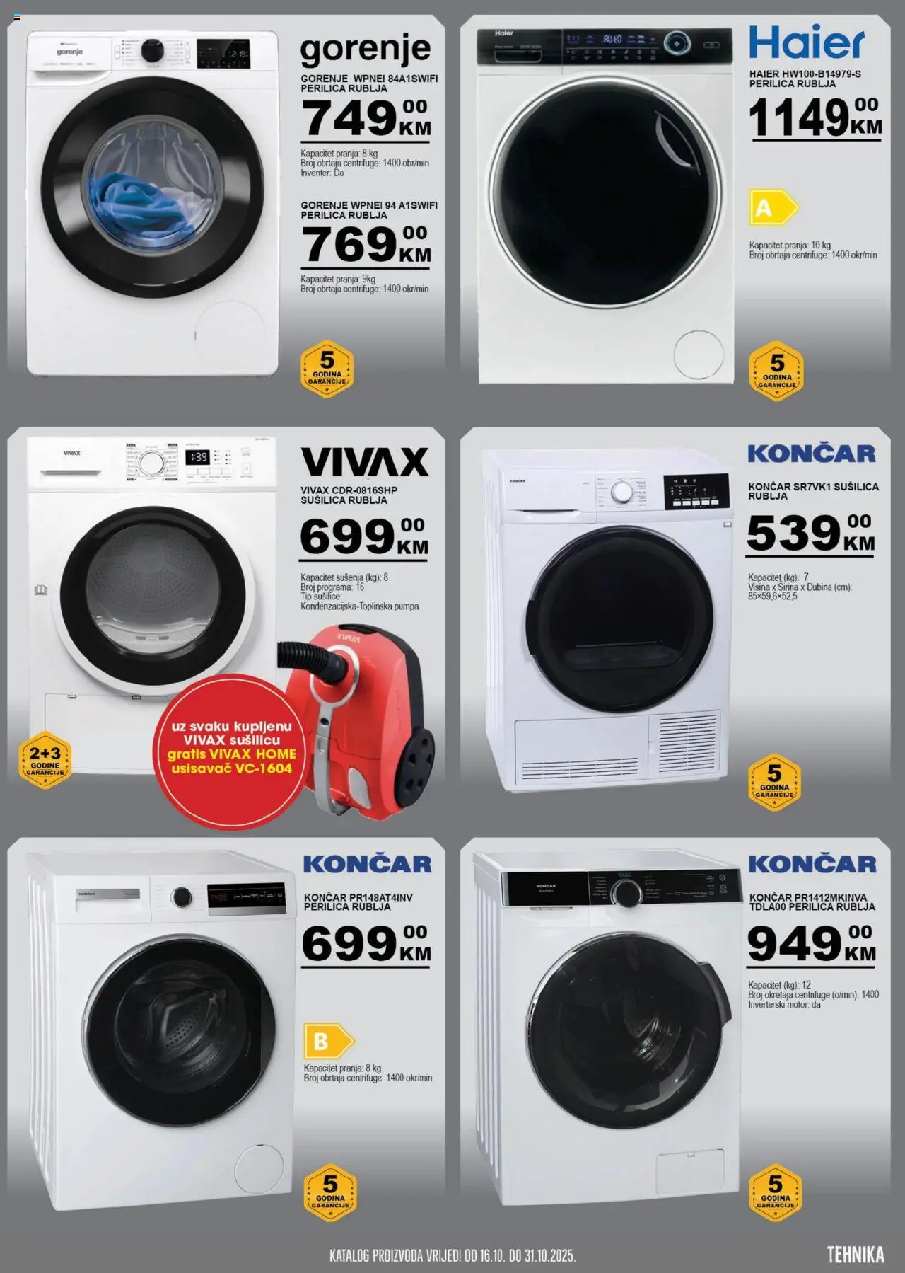 Pregled letka Katalog trgovine Prodex vrijedi od 2025.10.16