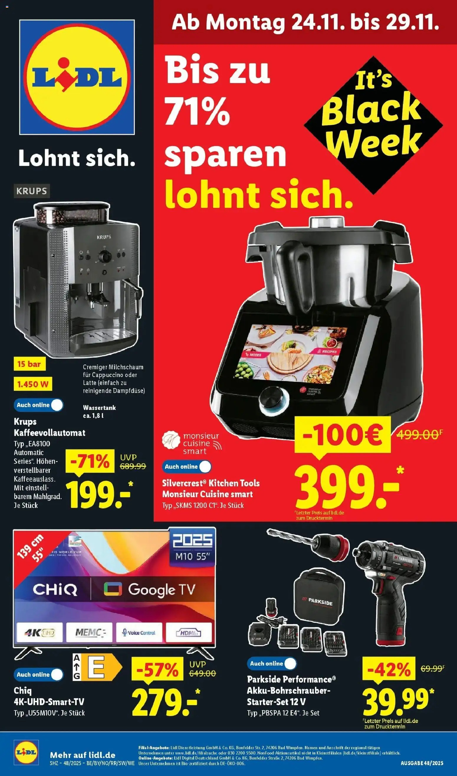 Vorschau von dem Prospekt des Geschäftes Lidl, gültig ab dem 23.11.2025