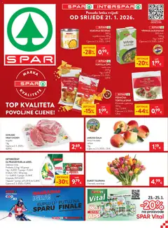 Pregled letka Katalog trgovine Spar vrijedi od 21.01.2026