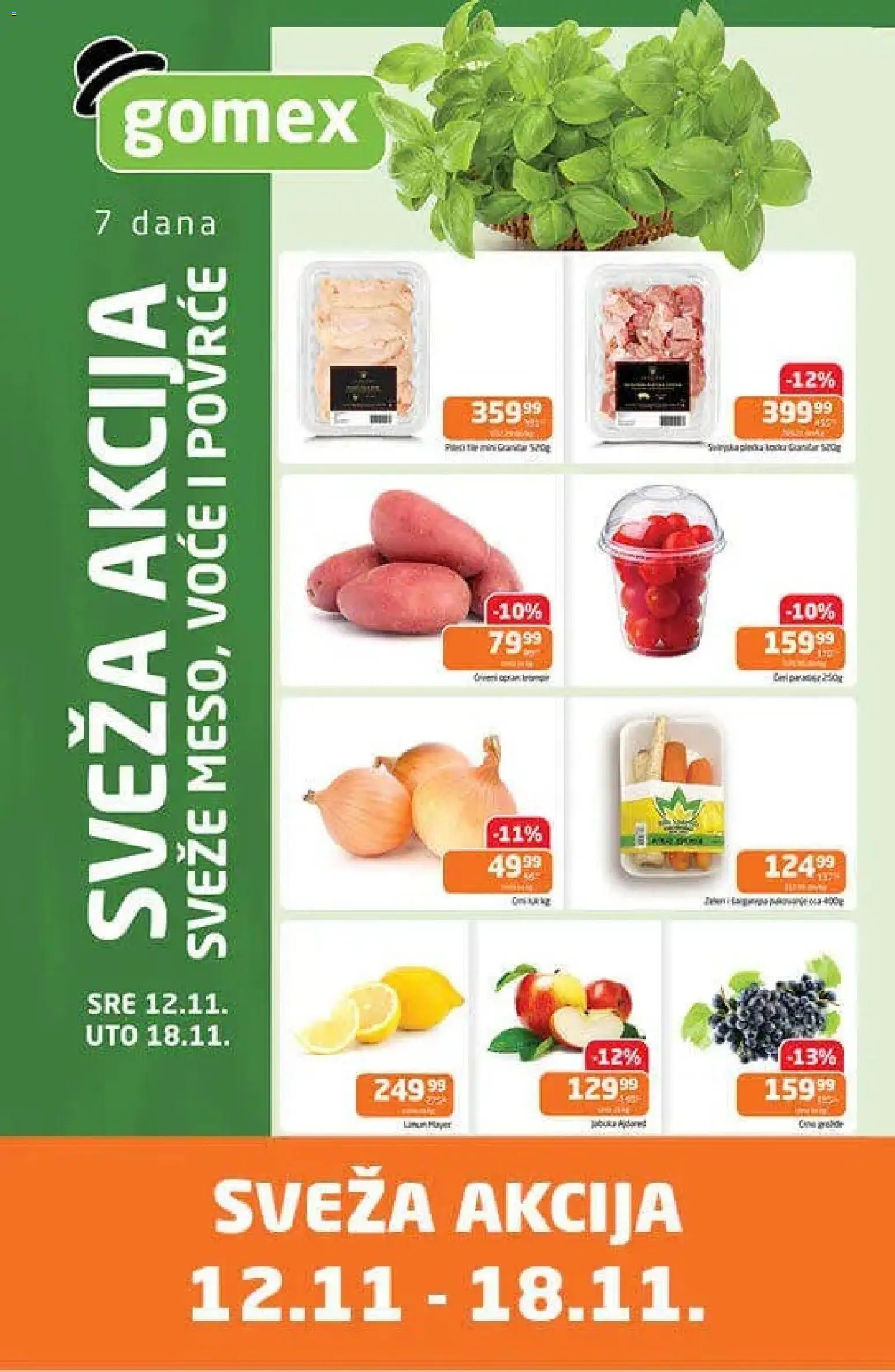 Pregled Gomex kataloga - važi od 12.11.2025