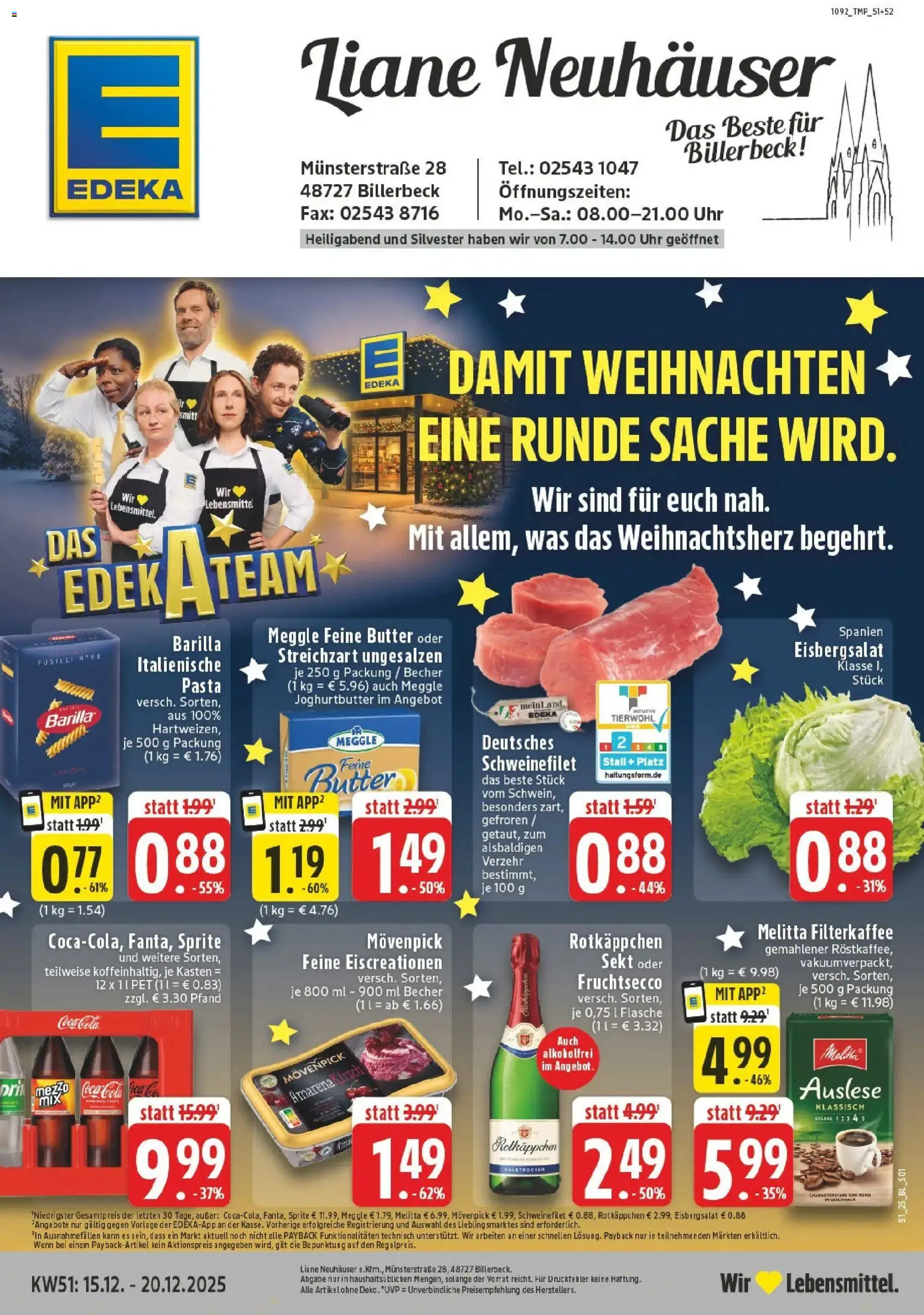 Vorschau von dem Prospekt des Geschäftes Edeka, gültig ab dem 15.12.2025