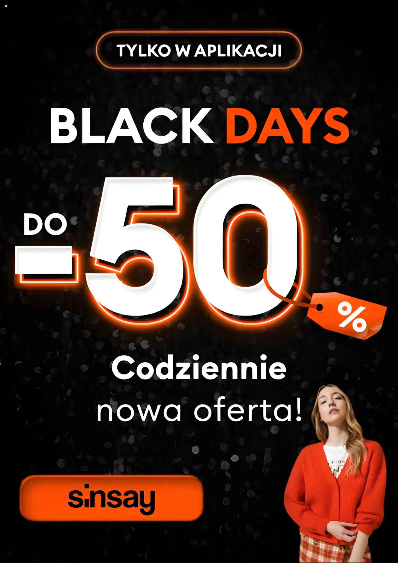 Pogląd gazetki "Black Friday" ze sklepu Sinsay ważnej od 21.11.2025