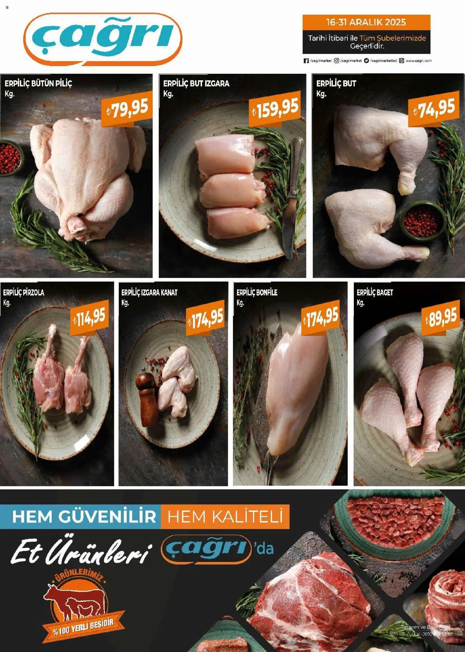 Çağrı Market Piliç 16.12.2025 - Broşürünün önizlemesi
