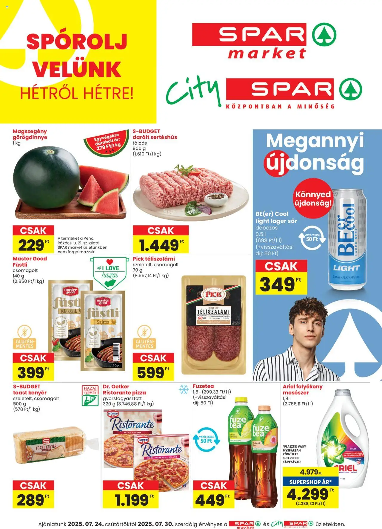 Spar aktuális szórólap, érvényes 2025.07.24.-től - 1 oldal