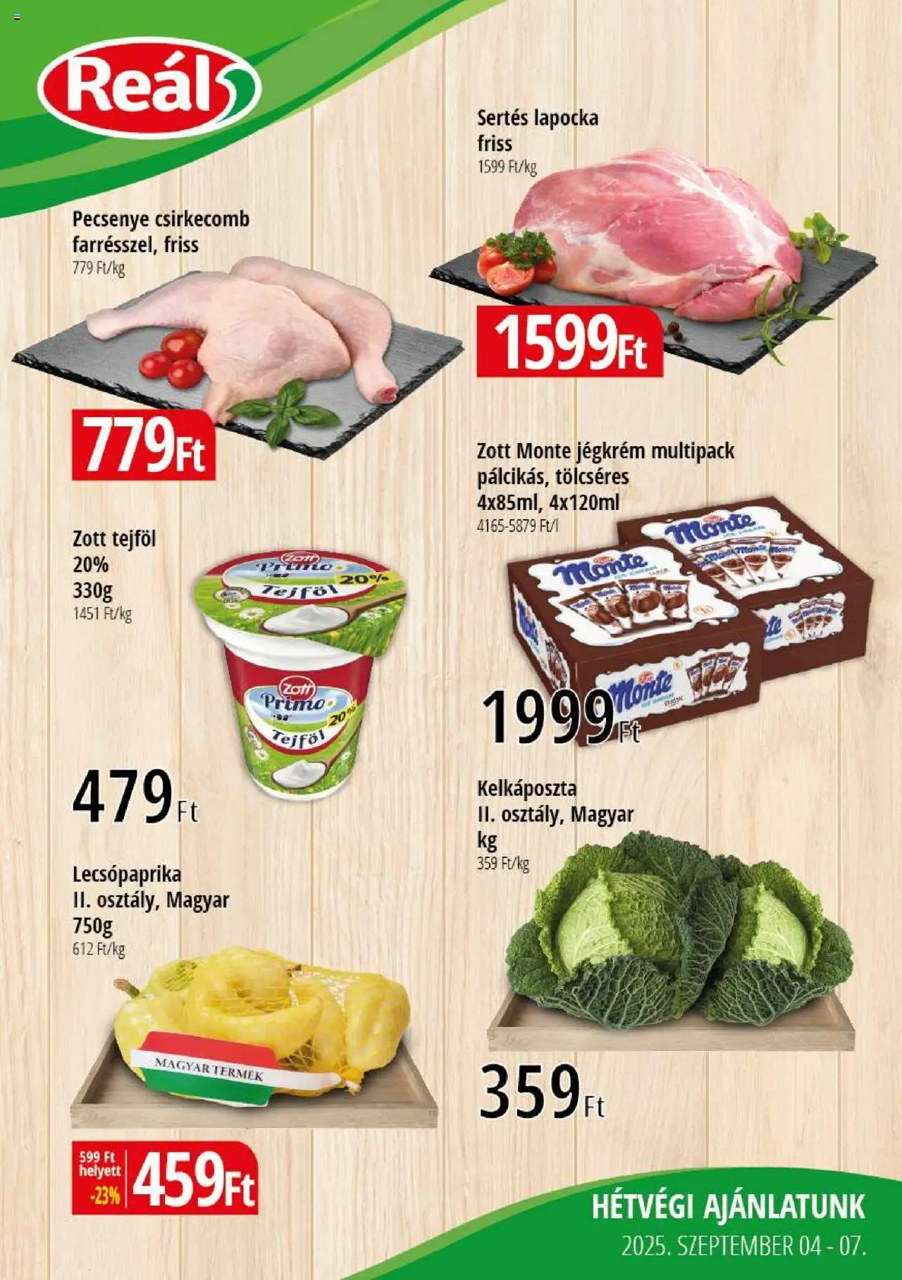 Reál aktuális szórólap, érvényes 2025.09.04.-től - 1 oldal