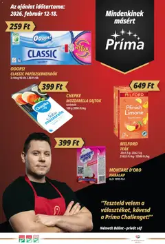 CBA Príma - Akciós újság CBA Príma megtekintése, amely érvényes 2026.02.12.-től