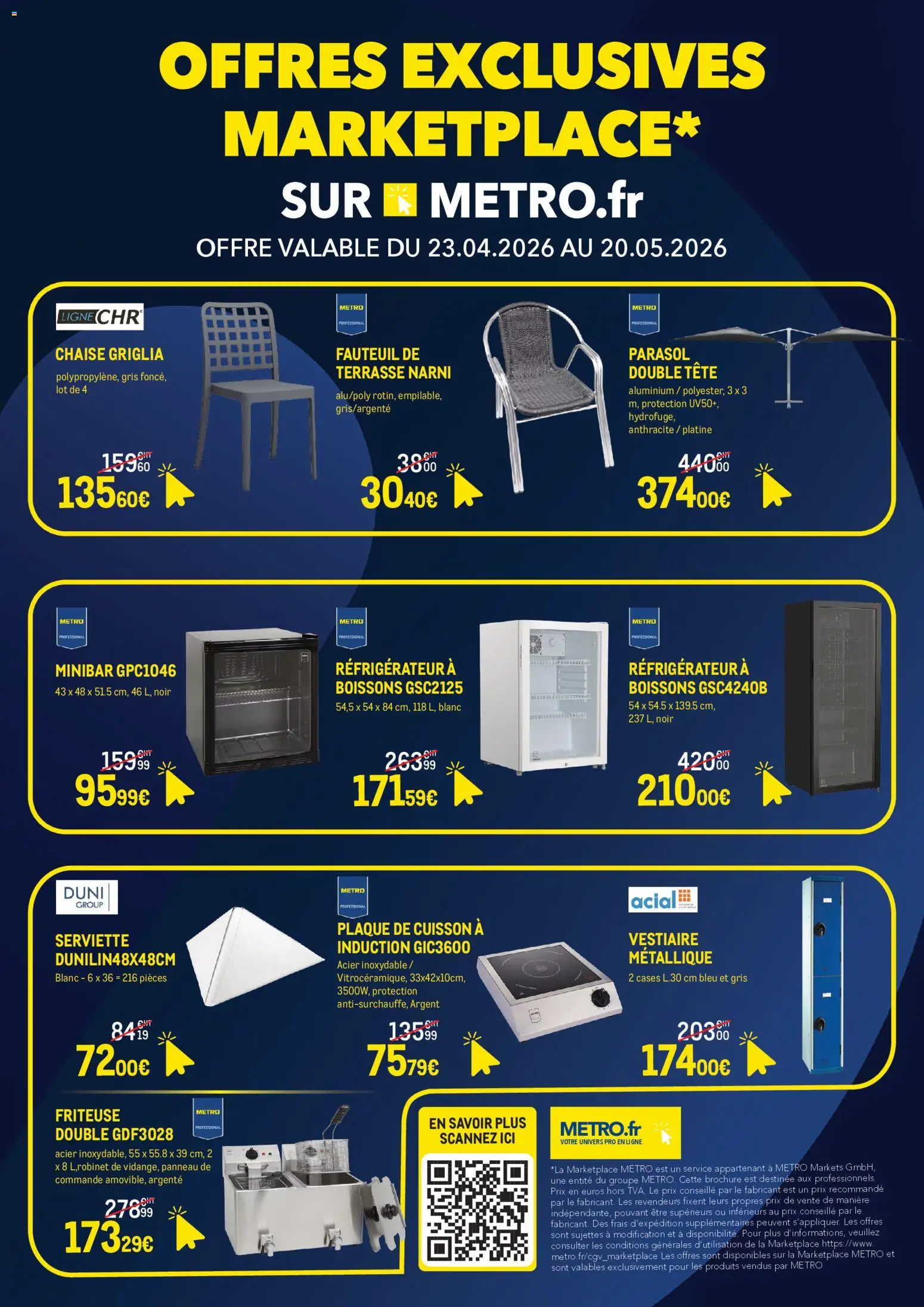 Prévisualisation de METRO Offres Exclusives Marketplace du magasin METRO formulaire valide 23/04/2026